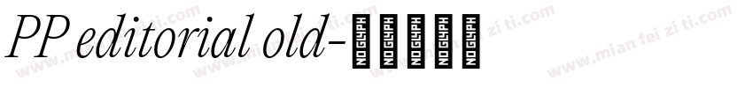 PP editorial old字体转换